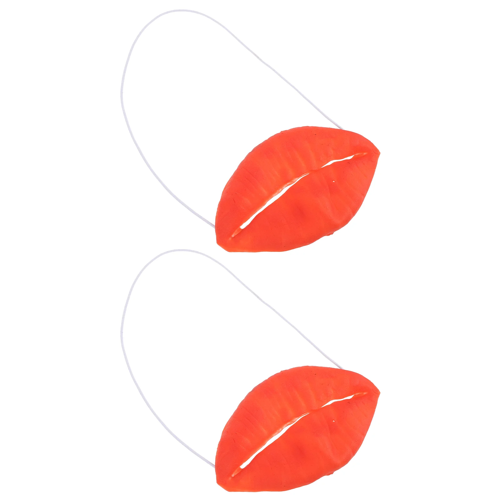 

2 Pcs Halloween Party Supplies Sausage Mouth Red Lips Funny Cartoon Toys Man