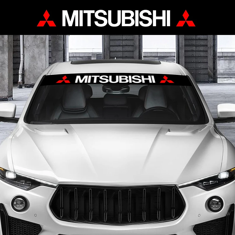 

For Mitsubishi Xpander Space Star Eclipse Pajero Ralliart Car Front Windshield Stickers Front and Rear Decorative Decals Sticker