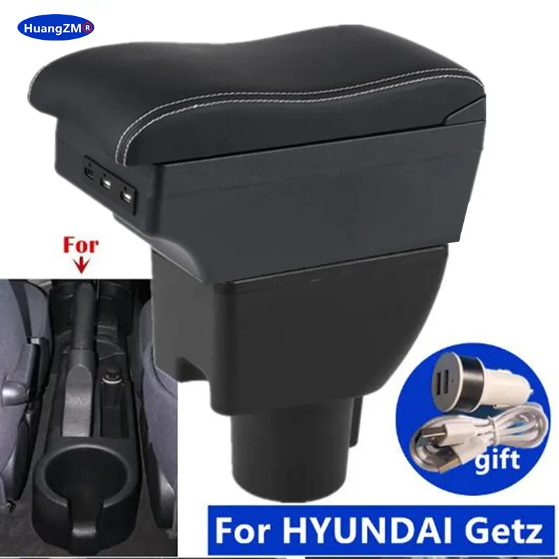 Car Armrest For HYUNDAI Getz Armrest box For Hyundai Getz Interior Retrofit parts dedicated Center Storage box car accessories