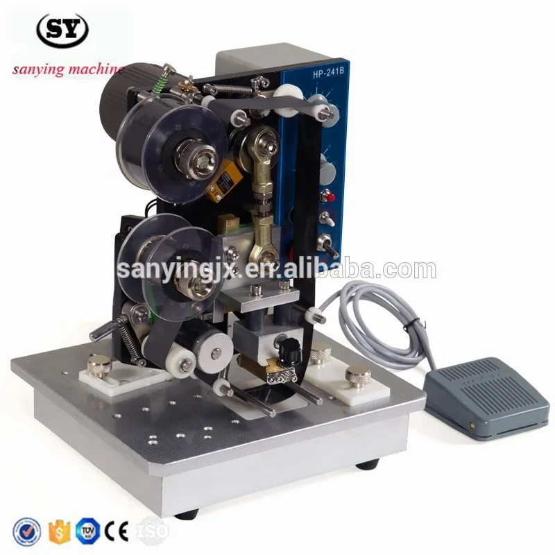 HP-241B Packaging Factory Ribbon Embossed Hot Stamp Expiry Date Batch Coding Machine - Image 2
