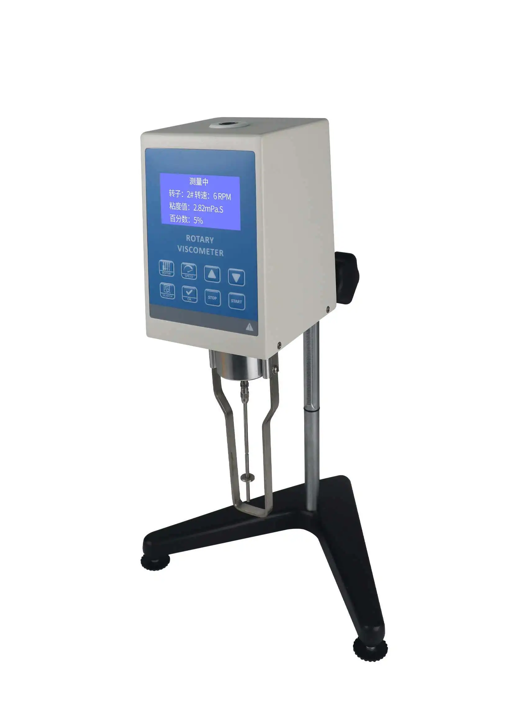 Rotational viscometer paint display laboratory tester