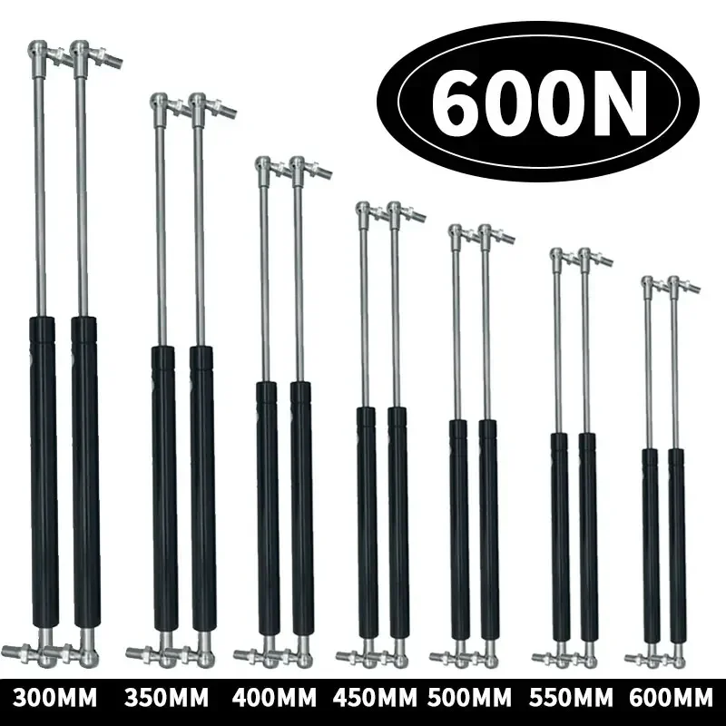 2PCS Universal 600N 300/350/400/450/500/550/600mm Strut Bars Gas Spring Support Car Caravans Door Windows Hatches Boat Bus