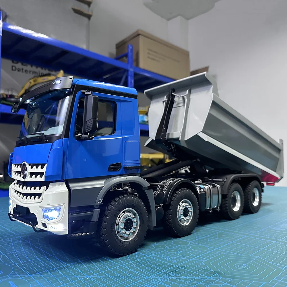 RC 1/14 Hydraulic Dump Truck Model K3366 8×8 All Wheel Drive with Sound and Light Group KABOLITE RTR Model HuiNa Model Presale