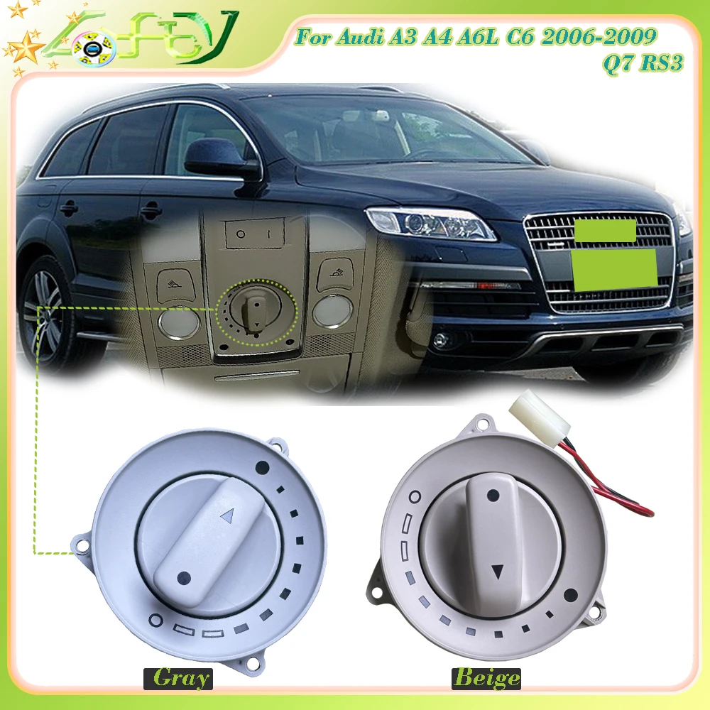 Lofty Richy Car Inner Skylight Window Control Switch Dome Light Sunroof Button Adjus For Audi A3 A4 A6L C6 2006-2009 8E0959613