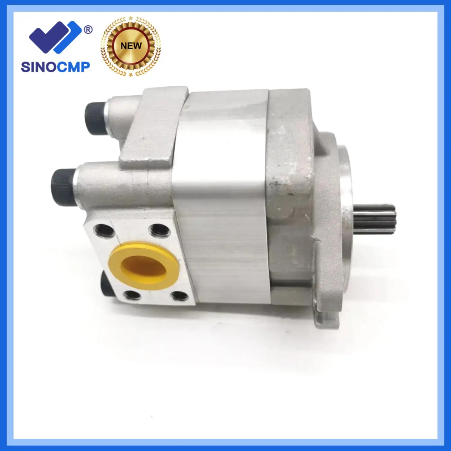 SINOCMP New Gear Pump 705-40-01020 7054001020 for Komatsu Bulldozers Trucks Excavators Loader, Dozer D20A D20P HM300 WA380 WA480