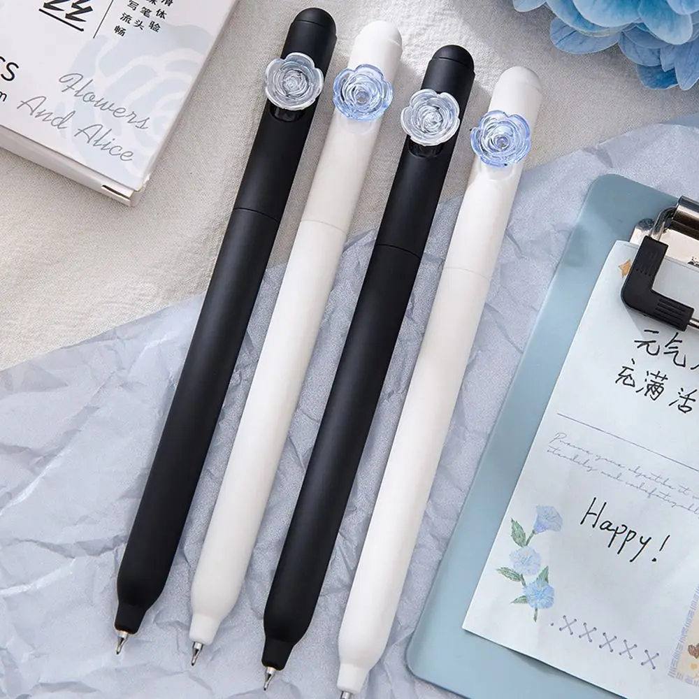 4Pcs High Quality 0.5mm Gel Pen Stationery Black Black Ink Pens School/Office Signature Pen