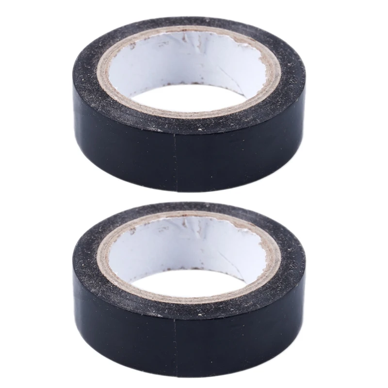 2X 19Mm X 10M Duct Waterproof Tape, Black