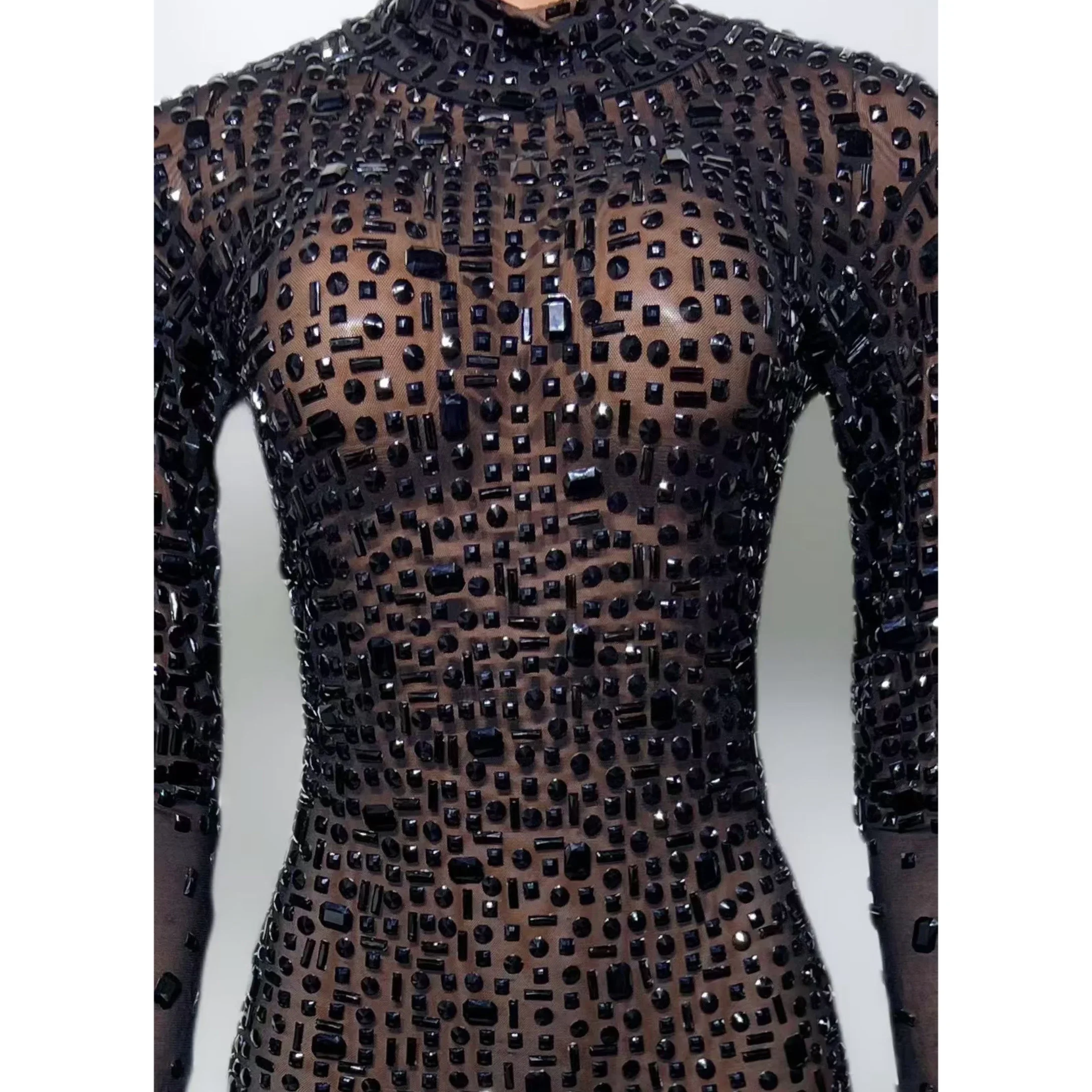 Strój urodzinowy dżetów sukienka na imprezę kobiety festiwalowe suknie wieczorowe Bar Ds Dj strój sceniczny Gogo kostiumy taneczne