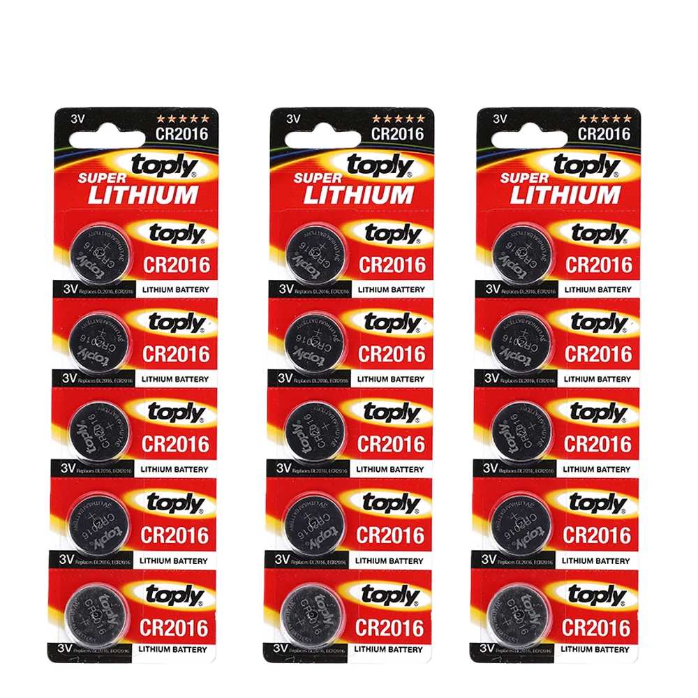 CR2016 Lithium Button Battery DL2016 BR2016 DL2016 LM2016 3V 2016 Coin Cell Watch Batteries for Toys Clock Remote Pilas Boton