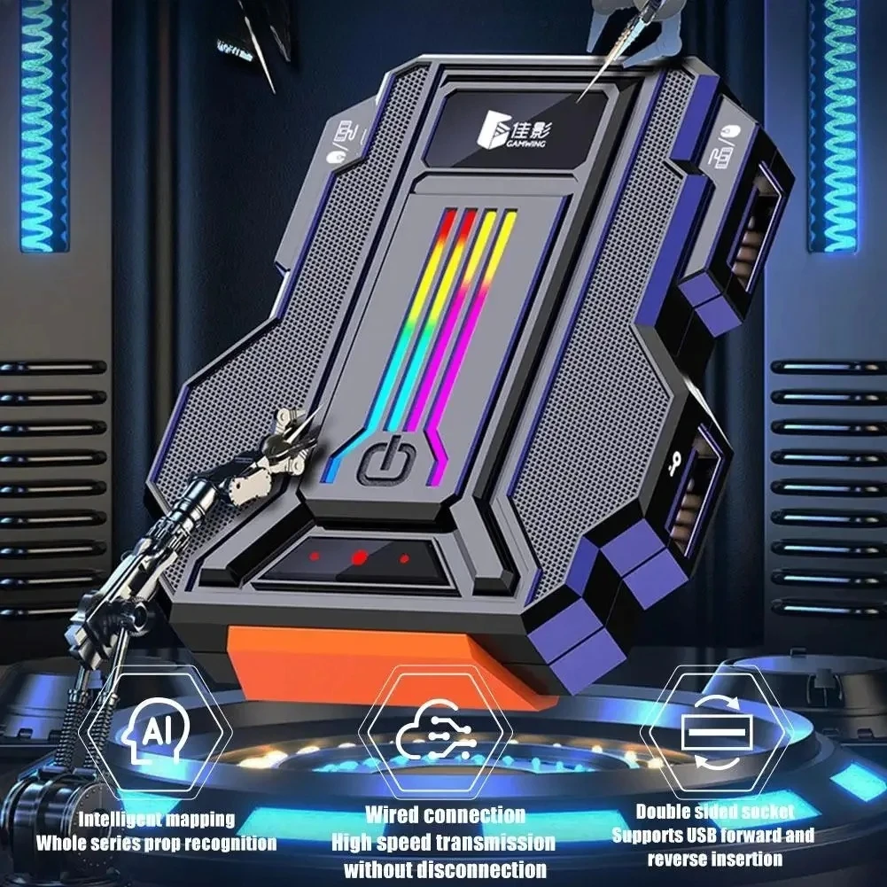 Горячая Распродажа 2025 г. Gamwing Hunter Lieying Hunter Pro, игровая клавиатура, мышь, адаптер-конвертер, интеллектуальное картографирование, беспроводной BT USB для