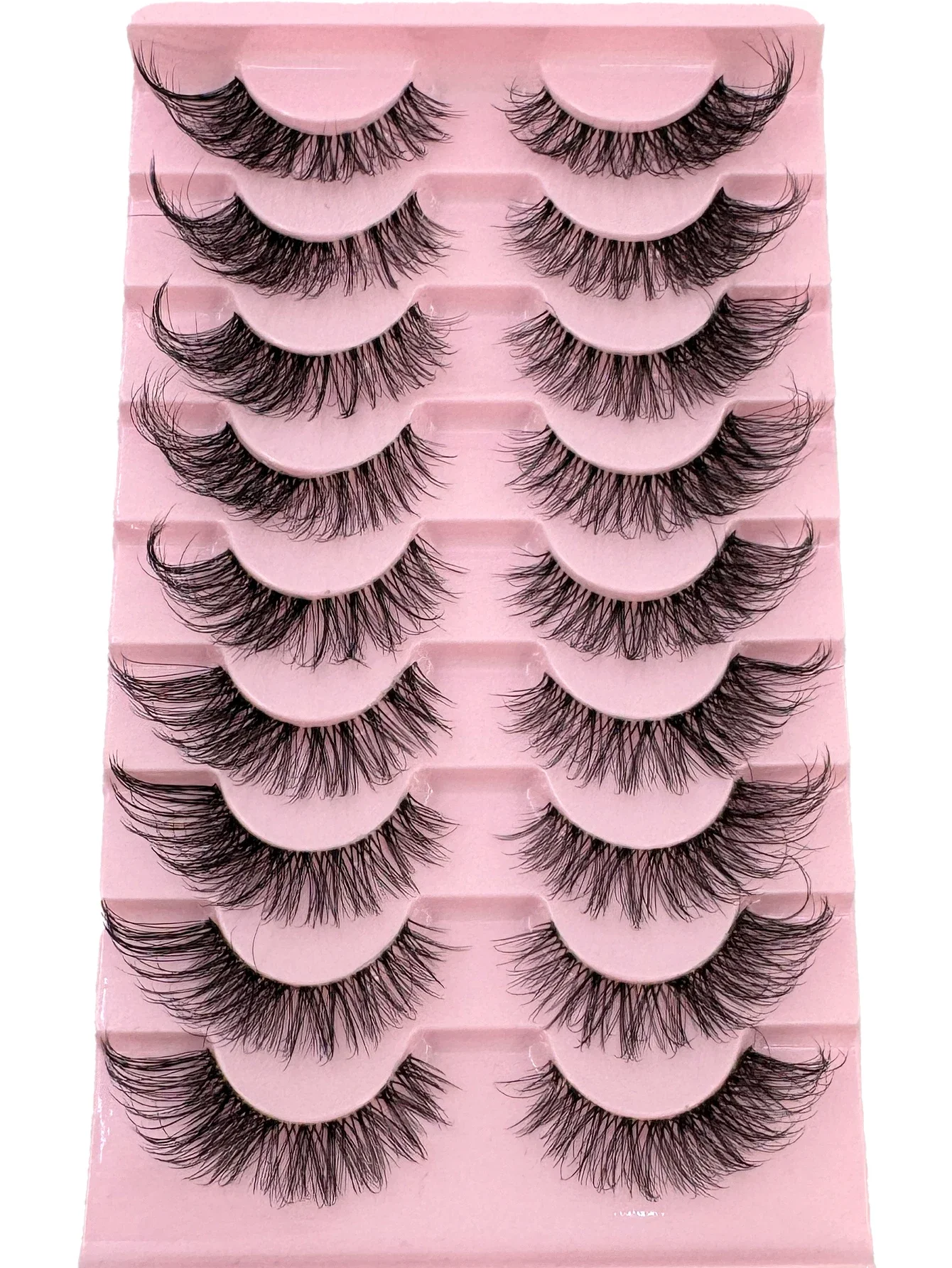 AMSDCN 3D flauschige Wimpern, 9 Paar, heiß begehrte, natürlich aussehende Make-up-Katzenaugen-Wimpern