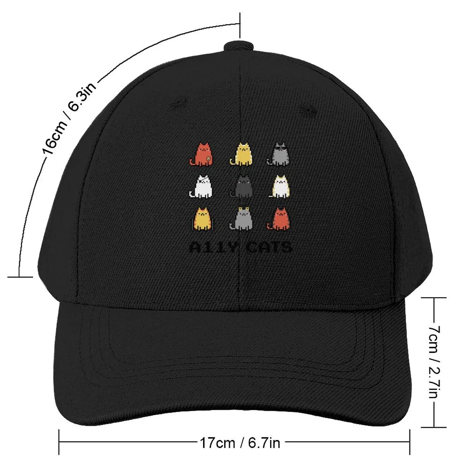 Accessibility A11y Cats Baseball Cap funny hat Trucker Hat Military Cap Man Sun Hat For Children Women's Cap Men's