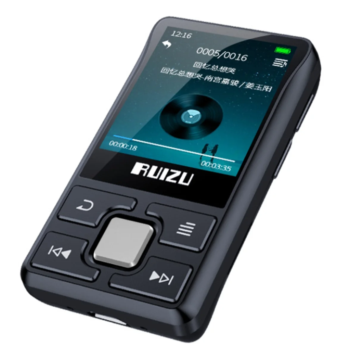 

Retails RUIZU X55 Sport Bluetooth MP3 Player 8gb Clip Mini with Screen Support FM,Recording,E-Book,Clock,Pedometer