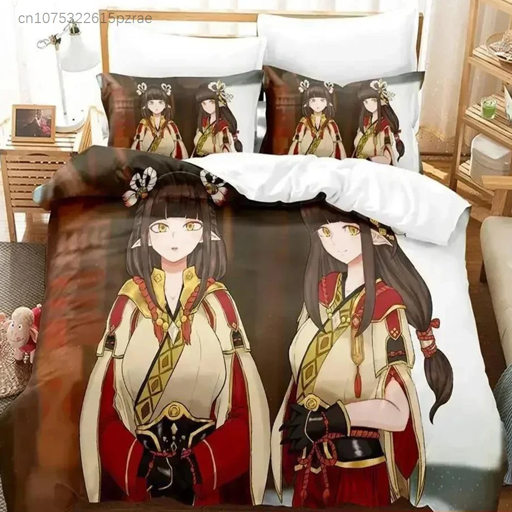 Hinoa Minoto Bedding Set Single Twin Full Queen King Size Bed Set Adult Kid Bedroom Duvetcover Sets 3D Print Anime Bed Sheet Set