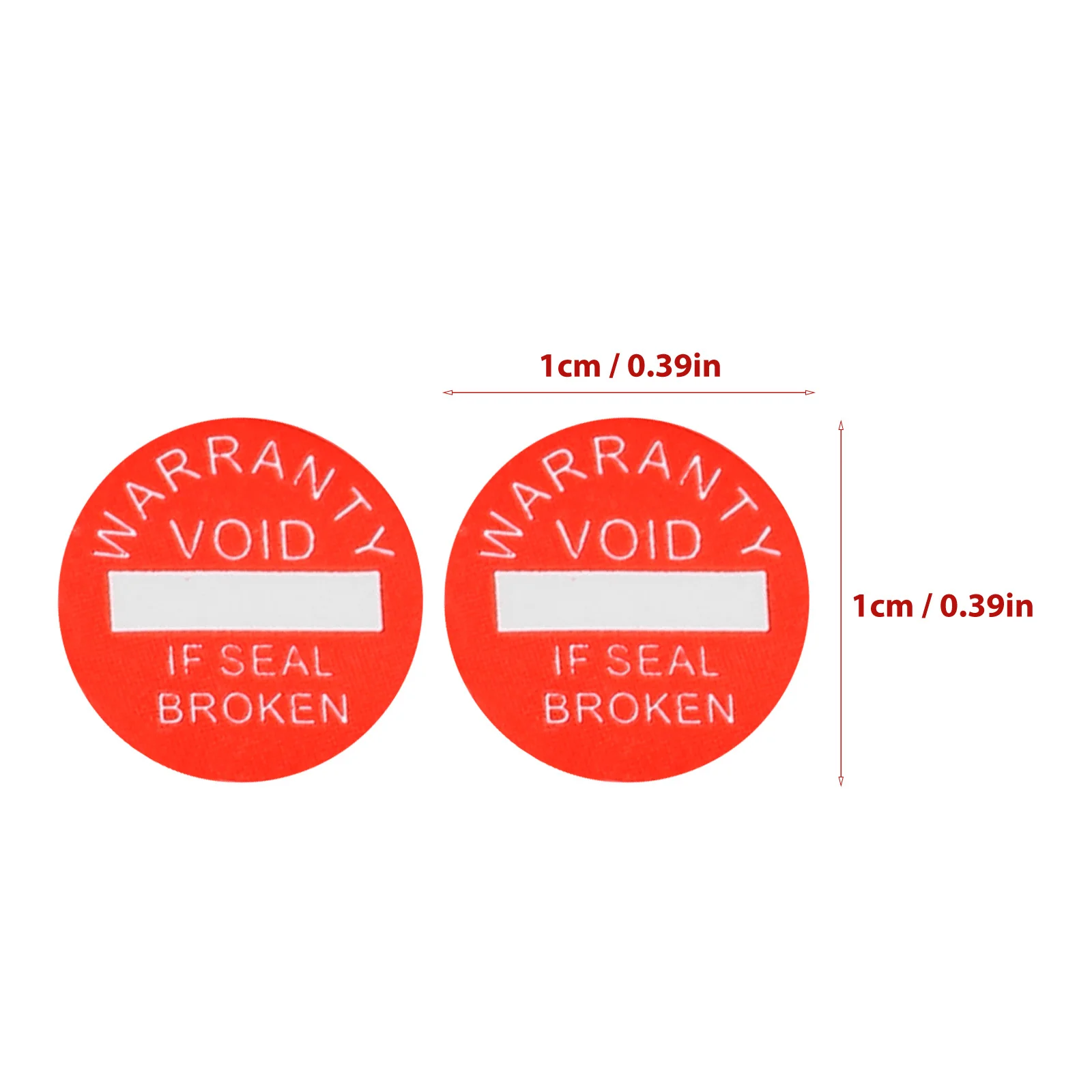 1000 pcs If Seal Broken Warranty Void Label Adhesive Warning Sticker Round Caution Label For Electronics Packaging Seals Folder