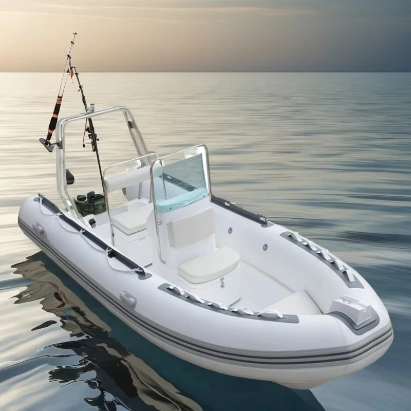 480 16ft Inflatable Fiberglass Rowing Boats Family Style Sport Rubber Boat Floating Lake Outdoor Fishing Leisure