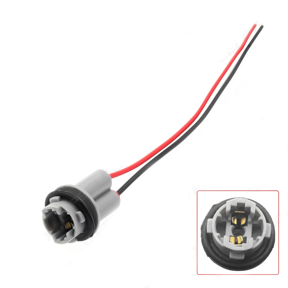 T15 plastic straight connector with wires w16w model lamp holder T15 plug connector car lamp