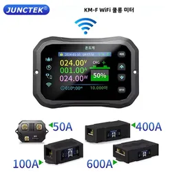 KM105F KM110F KM140F KM160F KM-F Series WiFi Remote RV Coulomb Meter Electric Vehicle Lead-acid Lithium Battery Bidirectional