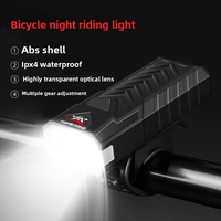 Bicycle Headlight 4 Brightness modes Bike Light High Bright Flashlight USB Rechargeable MTB Road Safety Riding Bike Accessories