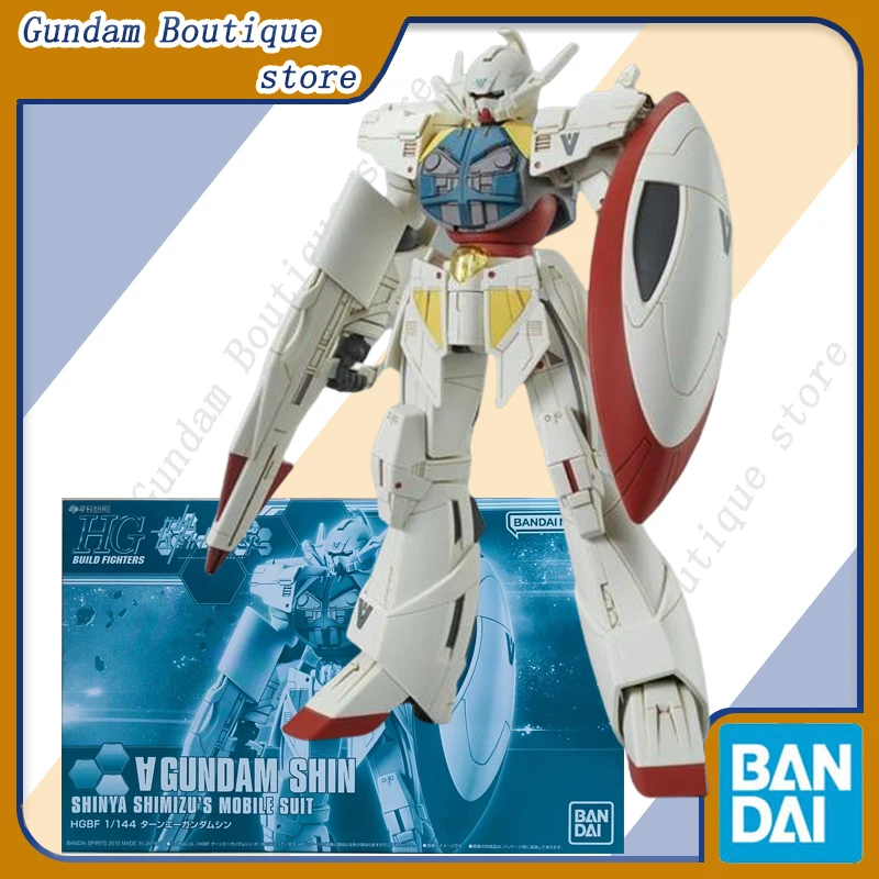 Bandai Genuine HG ∀ GUNDAM SHIN SHINYA SHIMIZU'S MOBILE SUIT Anime Action Figure Robot Collectible Assembly Model Toys Gift Kids