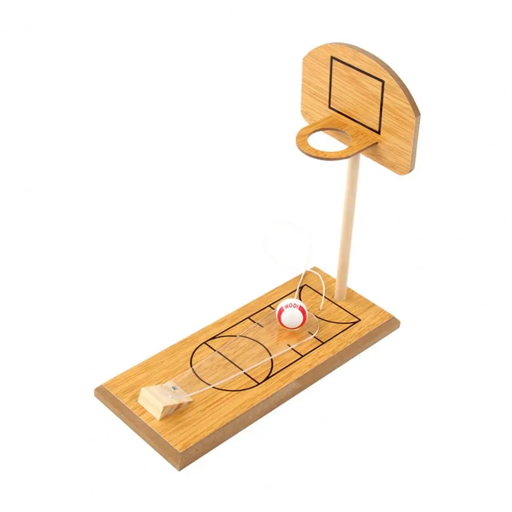 

Mini Basketball Finger Game Wooden Finger Basketball Game Toy Enhance Hand-eye Coordination Stress Relief Fun for Kids