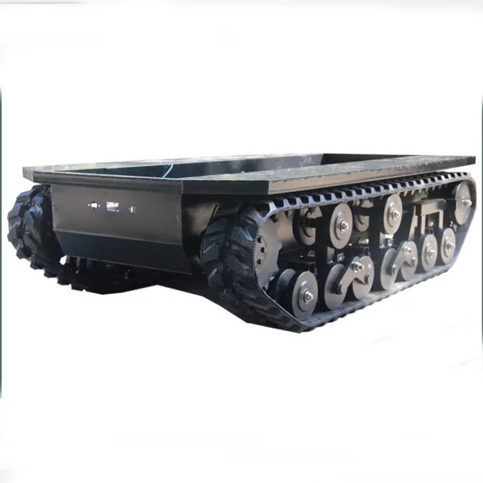 Large Carbon Steel Track Chassis With A Load Of 500 Kg Electric Remote Control All-terrain Walking Track Chassis