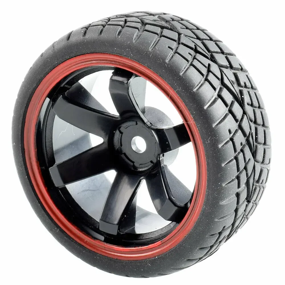 RC 701A-8001 Rubber Tires & Plastic Wheel 4Pcs For HSP HPI 1:10 On-Road Car