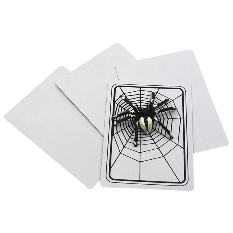 Spider And Net Magic Trick The Web Cards Toys Magician Gimmick Illusion Closed-Up Magia Props Halloween Gift East To Do