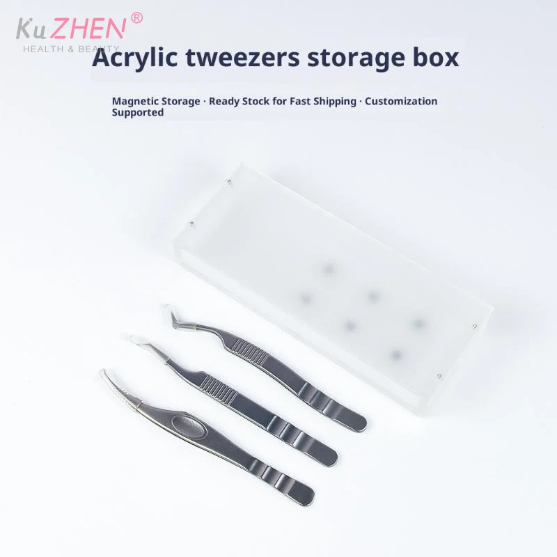 الاكريليك رمش صندوق تخزين رمش تمديد لوحة مغناطيسية متعددة الوظائف كاذبة رمش ماكياج المنظم البليت لاش حامل #2