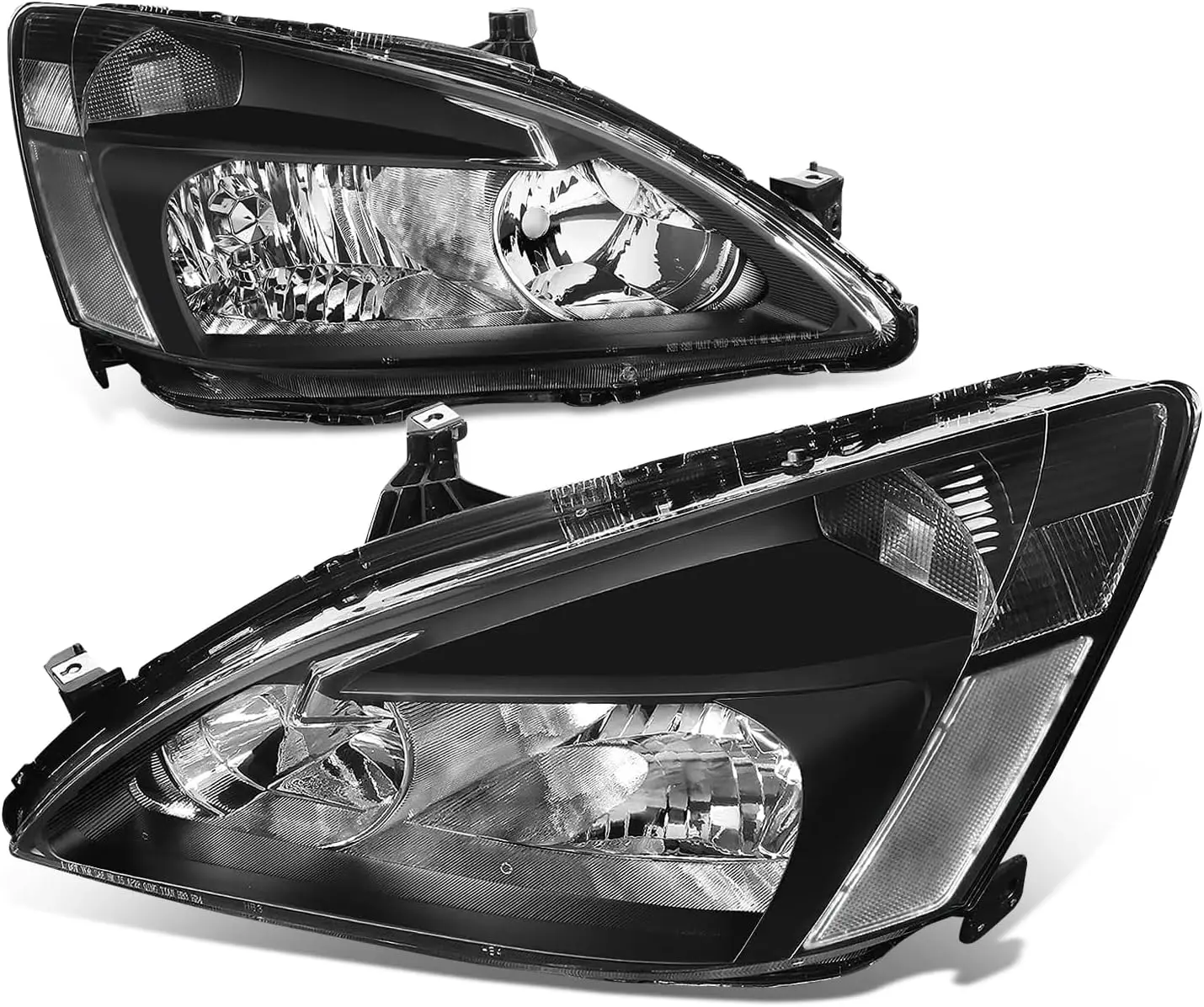 

Headlights Assembly Compatible with 2003-2007 Honda Accord, Driver and Passenger Side Halogen Headlamps Replacement, HO2502120 H