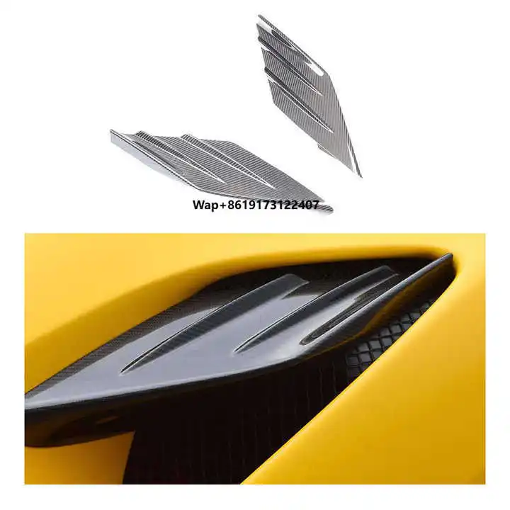 

For F8 Dry Carbon Fiber Body Kit Side Air Intake Trims