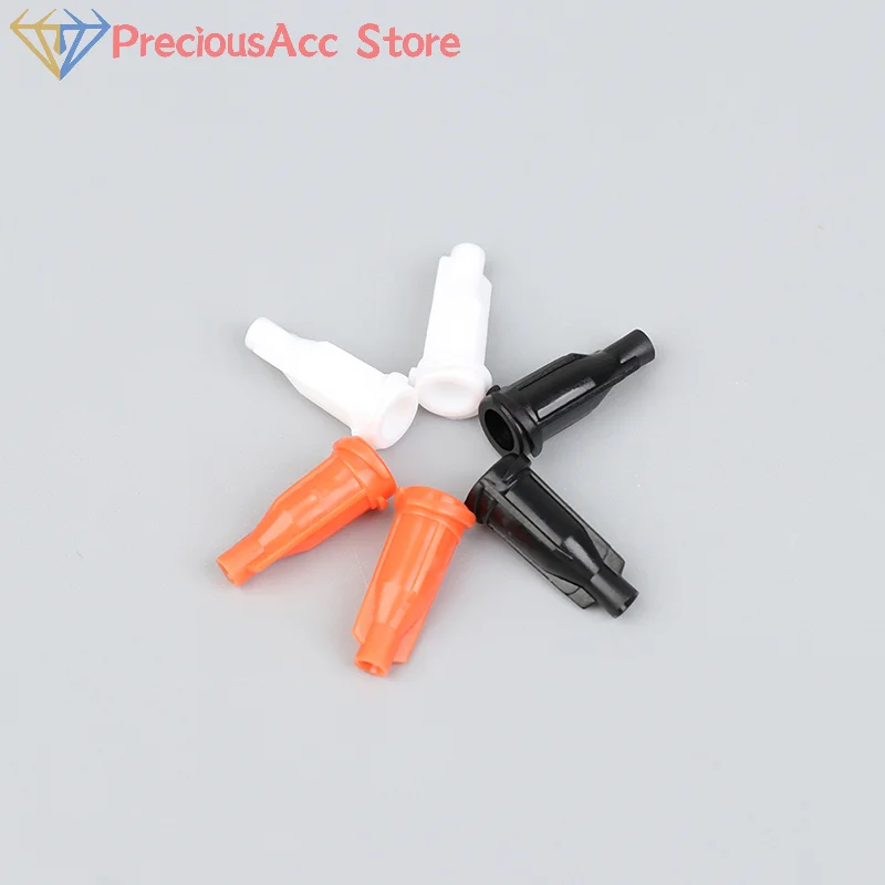 100Pcs/lot Plastic Syringe Tips Caps Injector Dispenser Dispensing Needle Sealing Plug Standard Syringe Luer Stop Caps Supplies