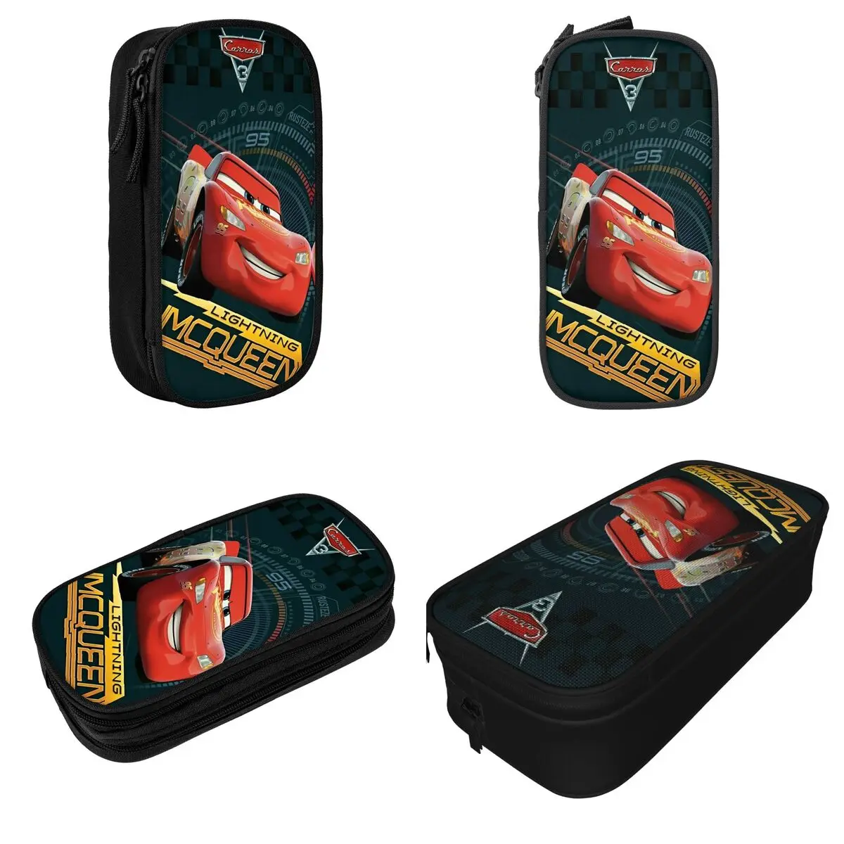 Lightning Mcqueen Car Sally Gifts For Kid's Pencil Cases Cute Pen Box Pencil Bags For Girls Boys Large Storage Students Supplies