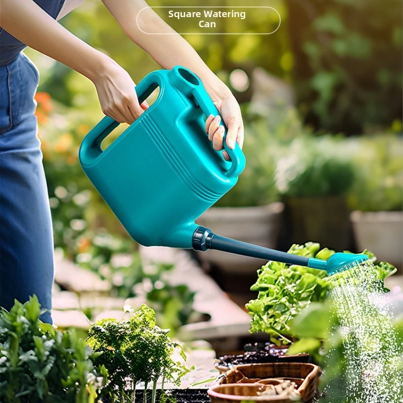 8L Watering Can PP Long Spout Even Spraying Watering Kettle for Flowers Vegetables Garden Supplies