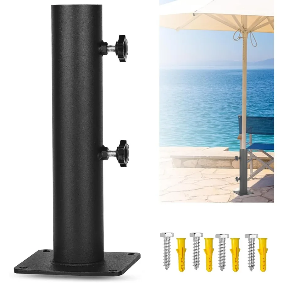 

Сверхмощная подставка для уличного зонта с зажимом для палуб, кледов, патио, сада, столов для пикника, прочная, стабильная и w