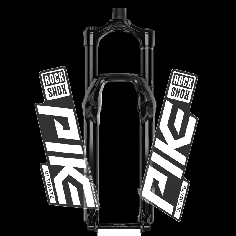 Rockshox PIKE Front Fork Sticker Mountain Bicycle Decorative Road Bike Decals Waterproof Transparent Bottom Cycling Accessories