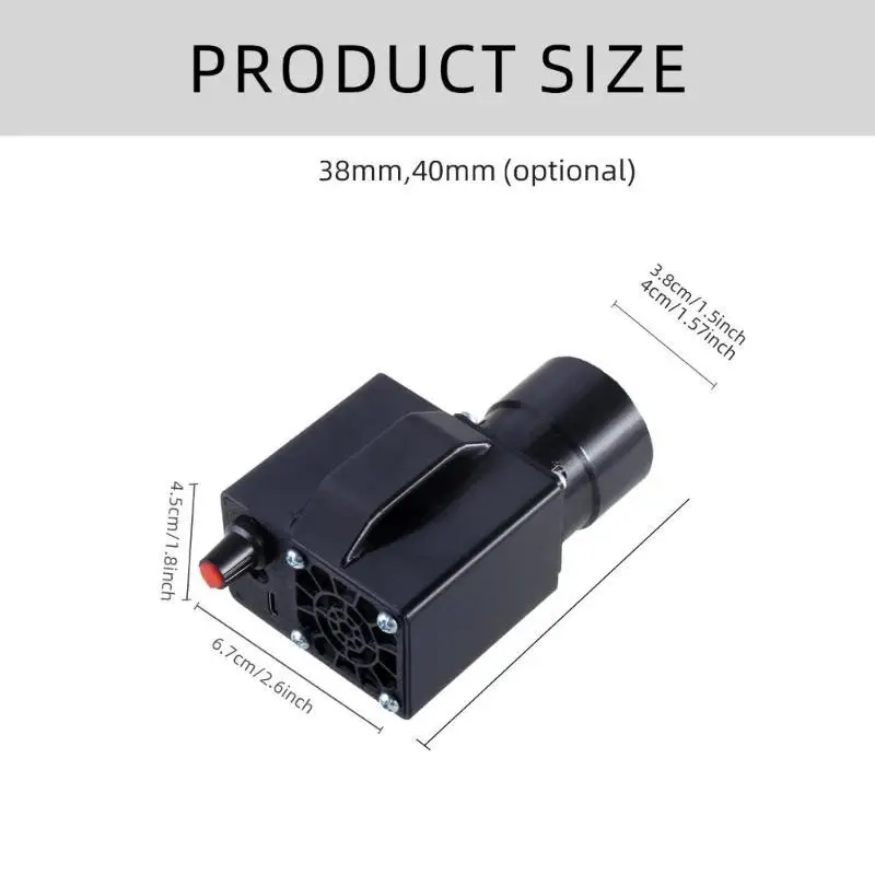 652F شواء منفاخ الهواء مروحة 12 فولت 16000 دورة في الدقيقة متغيرة السرعة مروحة الطرد المركزي للتخييم #6