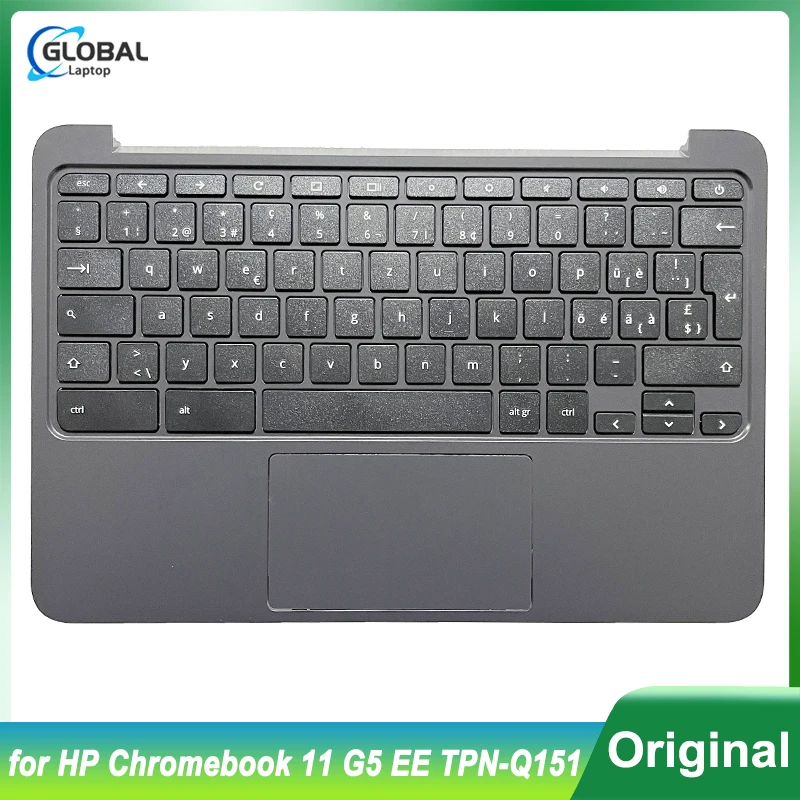 

Original New US SW Keyboard for HP Chromebook 11 G5 EE TPN-Q151 Laptop Case Palmrest Upper Cover Top Replacement 917442-001