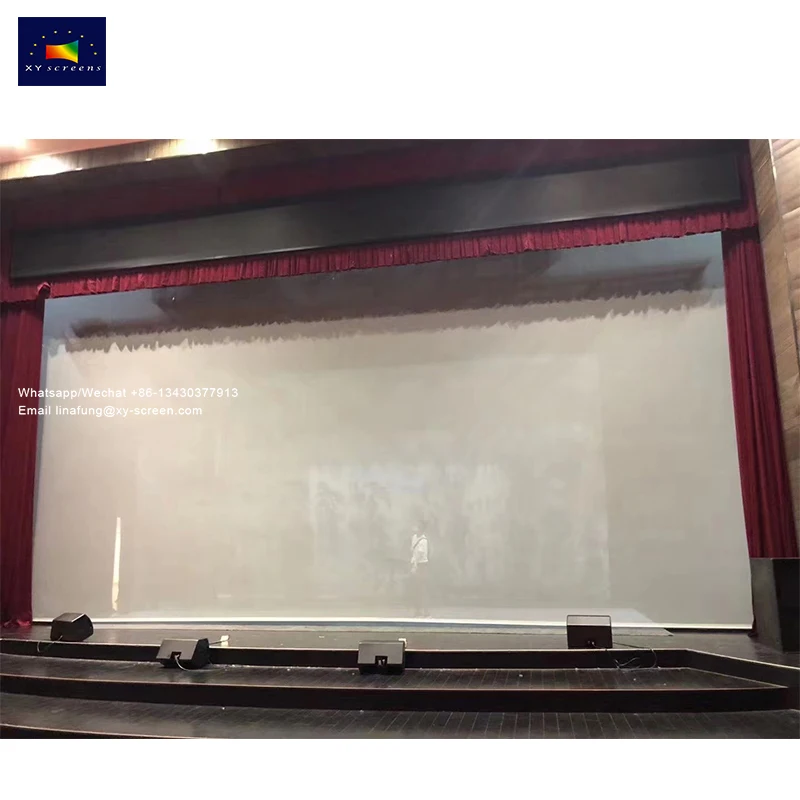 

XY Screen Transparent Holographic Mesh Projector Screen 3D Hologram Projection Display Hologram Gauze 3D Holographic Stage