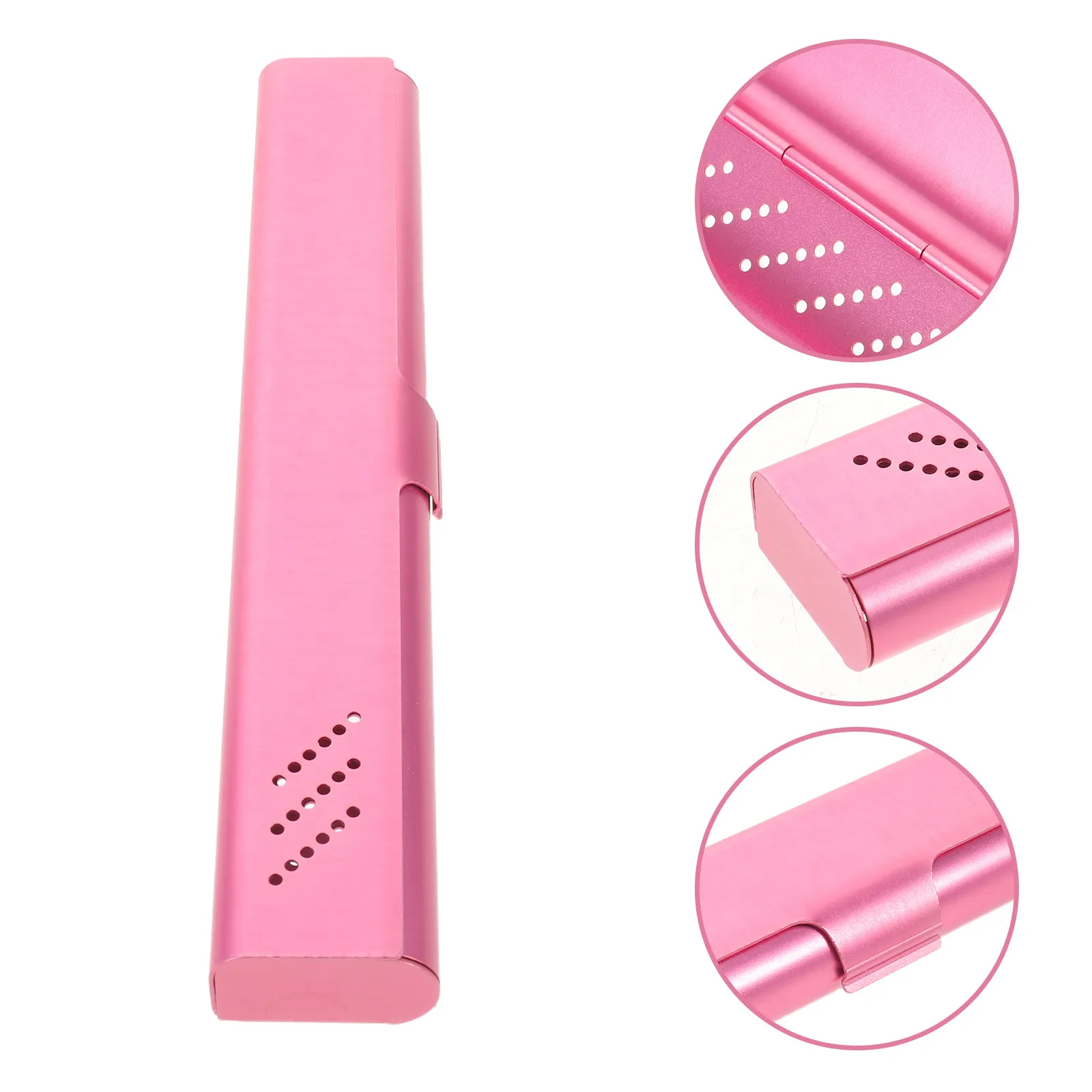 Travel Aluminum Toothbrush Case Portable Manual Holder Toothbrush Storage Protector for School Camping Business Trip