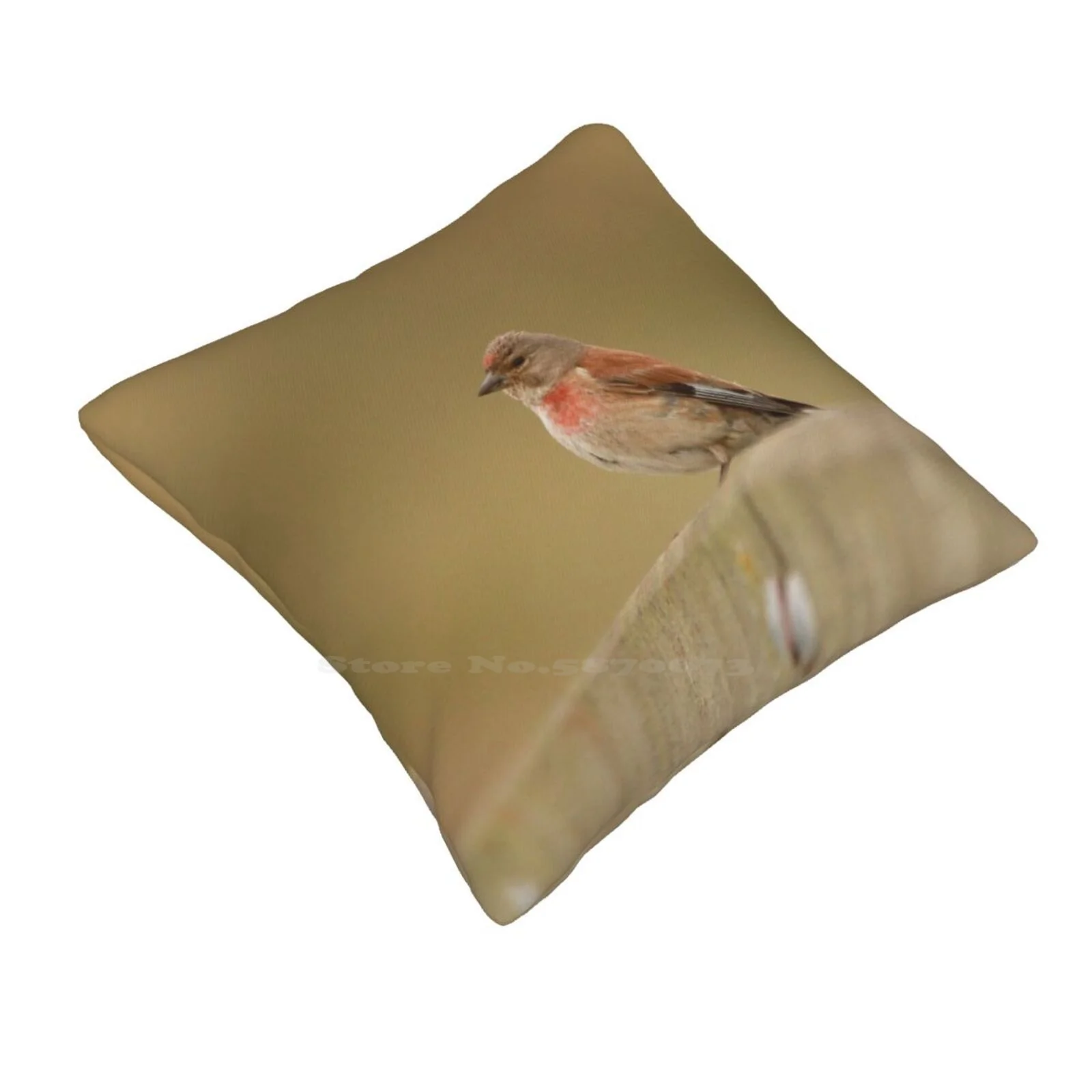 Lovely Linnet Throw Cushion Pillow Cover Linnets Summer Birds