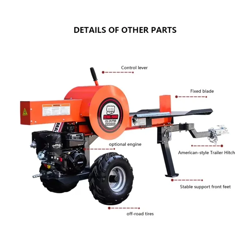 Machine Wood Splitter Hydraulic Machine DR-GL-34T 34-Ton Gas Log Splitter 7HP Wood Crush for Wood Splitter