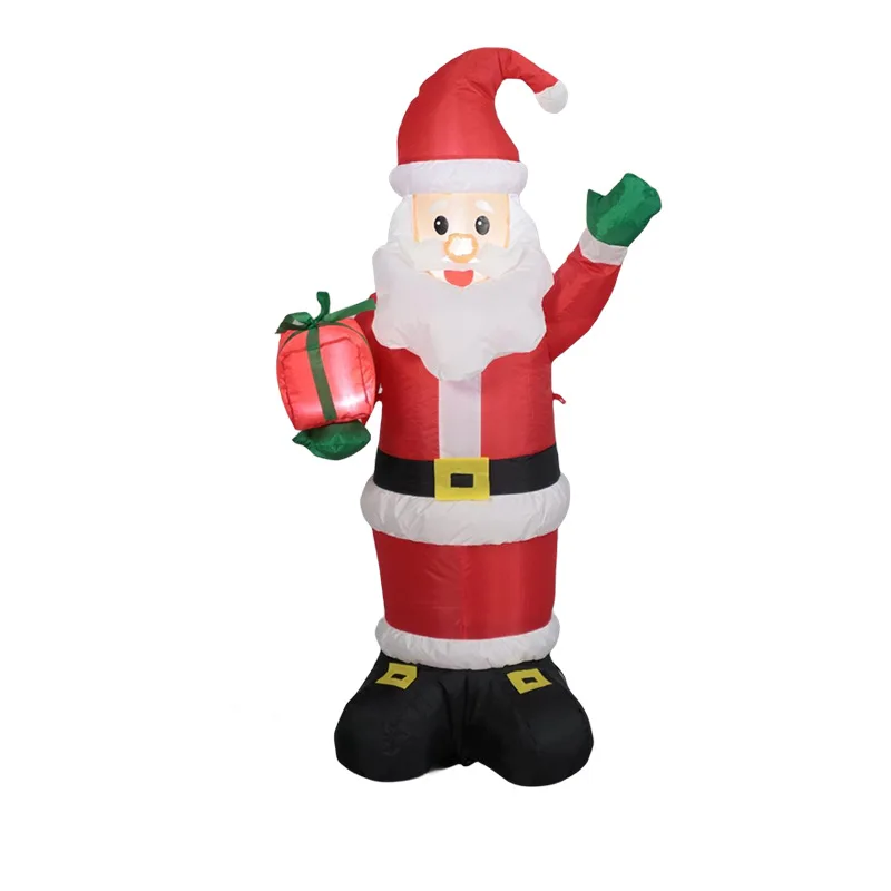Christmas Supplies Inflatable Air Mold Santa Gift Box Outdoor Holiday Yard Party Decoration Ornament