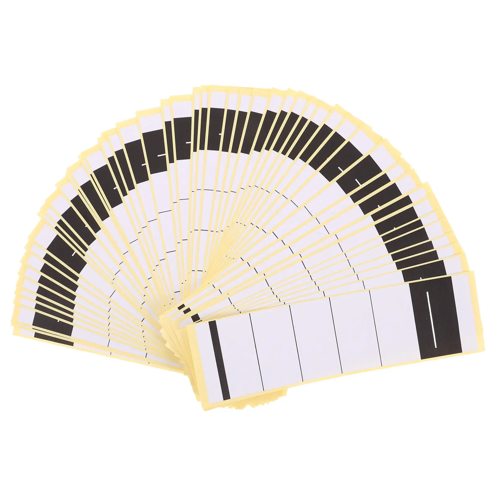 50Pcs Removable Binder Spine Label Stickers Self-Adhesive File Folder Tags for Teacher Toolbox Office Document Sorting Index