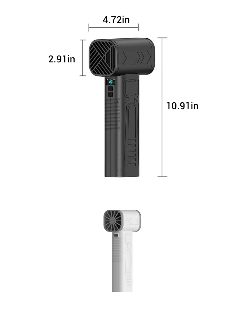380000 RPM 24000mAh Pocket Dust Blower Mini Turbo Jet Fan Rechargeable 68m/s Turbo Violent Fan Powerful Blower for Cleaning - Image 4