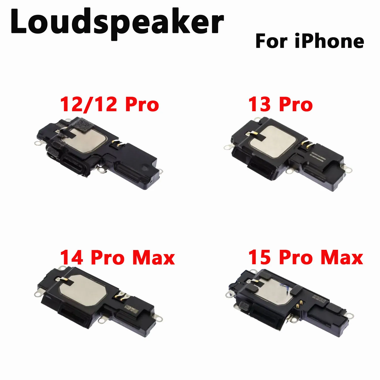 

Loudspeaker For iphone 12 13 14 15 Plus Pro Max Bottom Loud Speaker Ringer Buzzer Flex Cable Replacement Parts