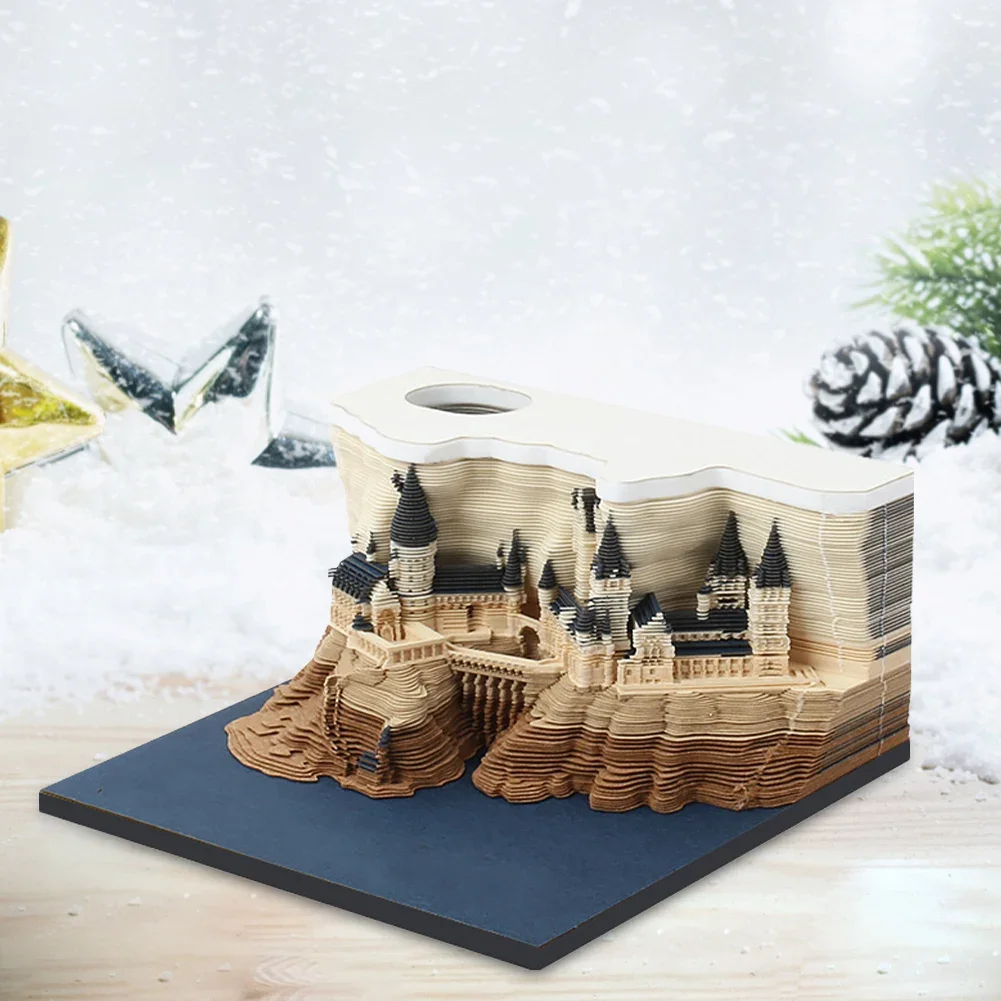 Imagem -01 - Castle House Escultura Rasgar Papel 3d Bloco de Notas Não Pegajoso Dropshipping Produto de Volta às Aulas castle house escultura rasgar papel 3d bloco de notas nao pegajoso dropshipping produto de volta as aulas 01