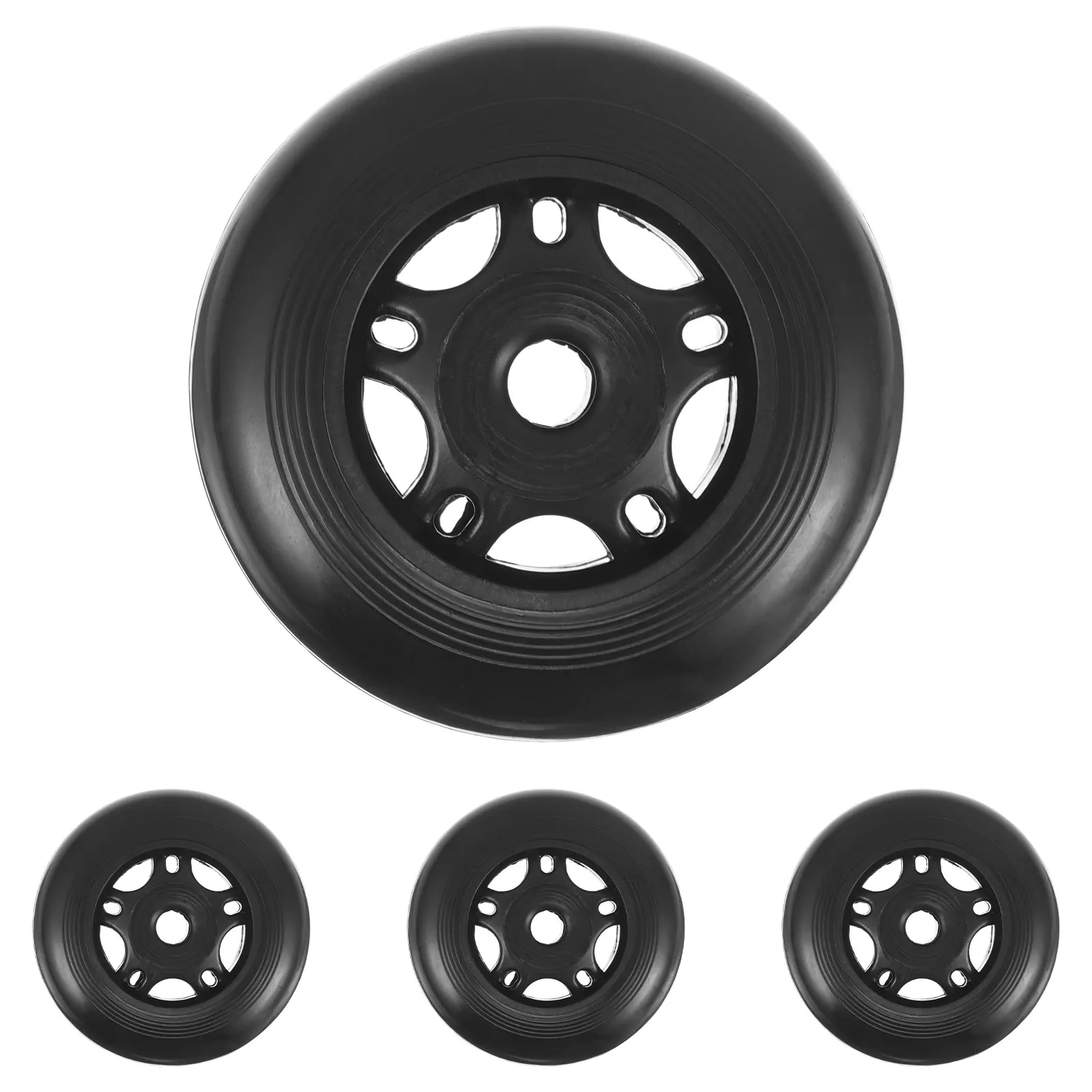 

4pcs Fitness Equipment Attachments Wheels For Gyms Roller Exercise Wheels Plastic Running Equipment Roller For Bike Treadmill