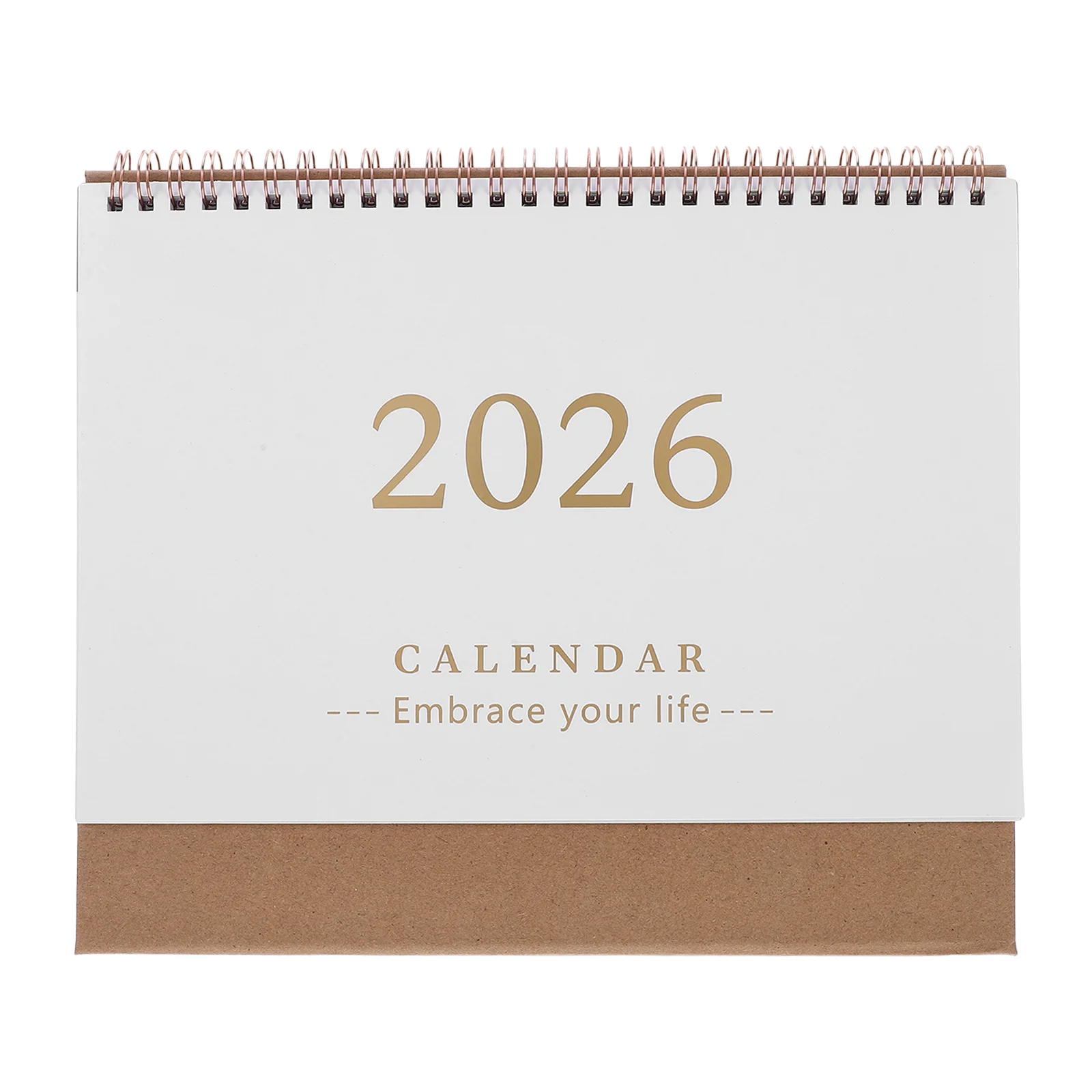 

Настольный календарь-планер на 2026 год, на пружине, ежедневник для офиса и школы, минималистичный дизайн, защита от протеканий