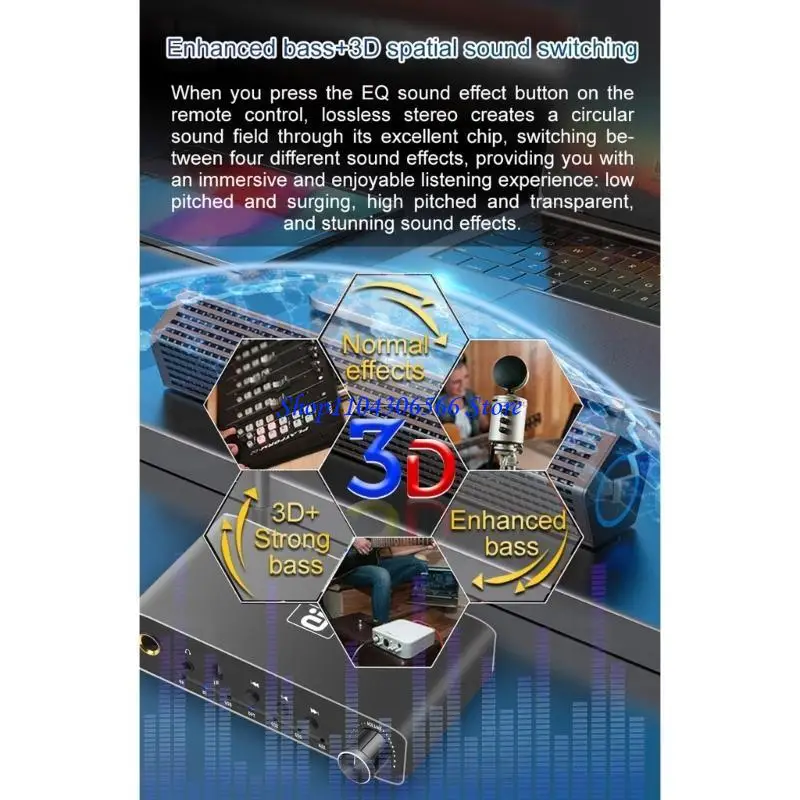 02DD DA310B STESIVER Bluetoothcompatible 5.3 Transmitter Multi Functional